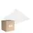 Mehrfachpackung 4x Ledvance LED Panel Comfort Aluminium Weiß 33W 4320lm - 840 Kaltweiß | 62.5x62.5cm - UGR < 19