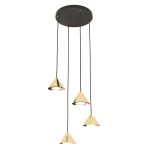 Emibig Suspension Luminaire Elit Acier Dorée | Convient pour 4x GX53 - Max 10W