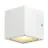 SLV Sitra Cube Applique Murale Aluminium Blanc | Extérieur - IP44 - Convient pour 2x GX53 