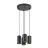 SLV Asto Aluminium Noir | Convient pour 4x GU10